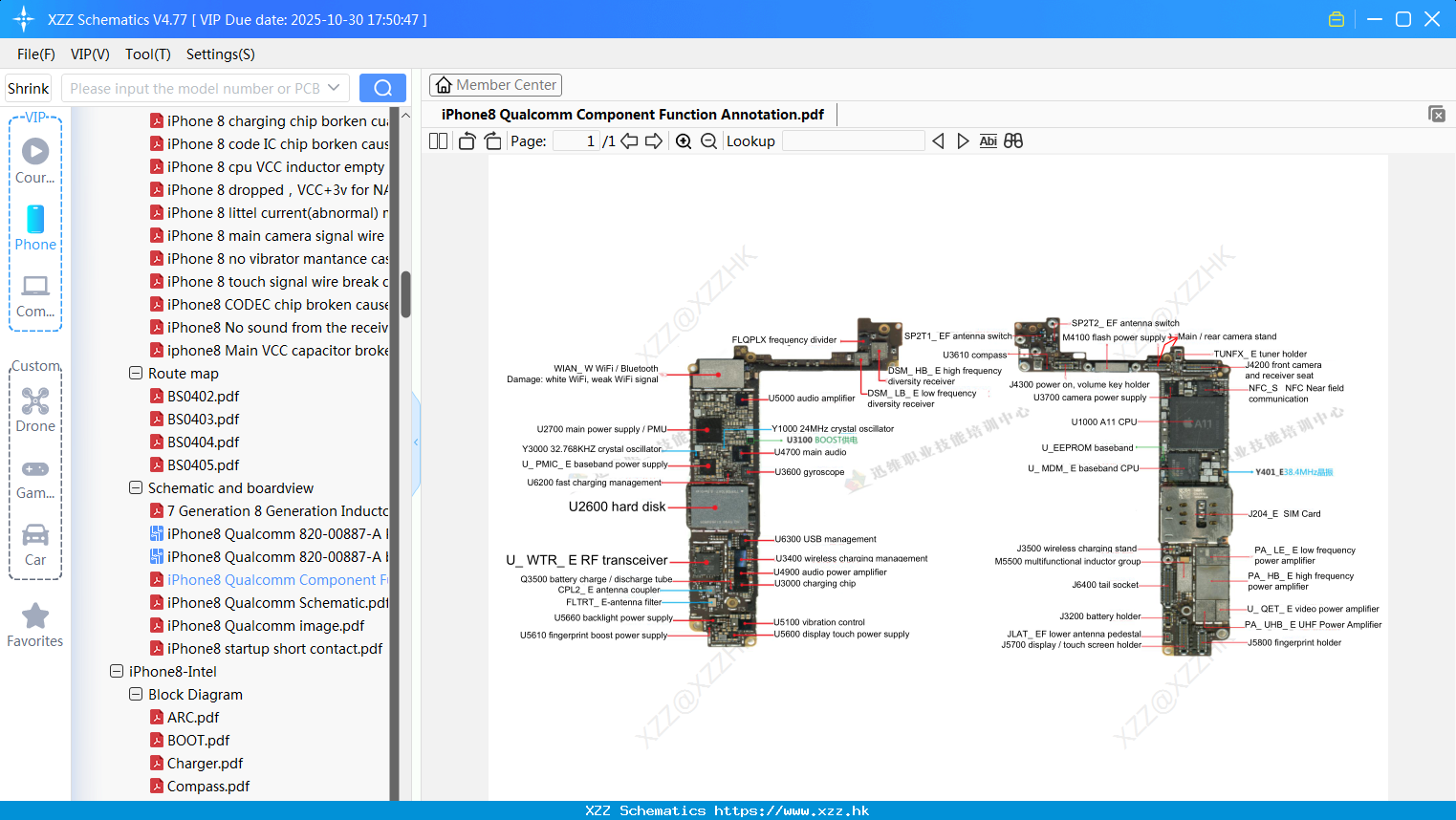 IPhone8 Qualcomm Component Function Annotation